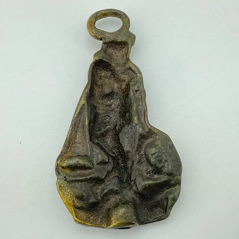 Vintage Brass Fisherman Figure, Home Decor, Ornament, Sailor Figurine, Steampunk - Picture 8 of 9